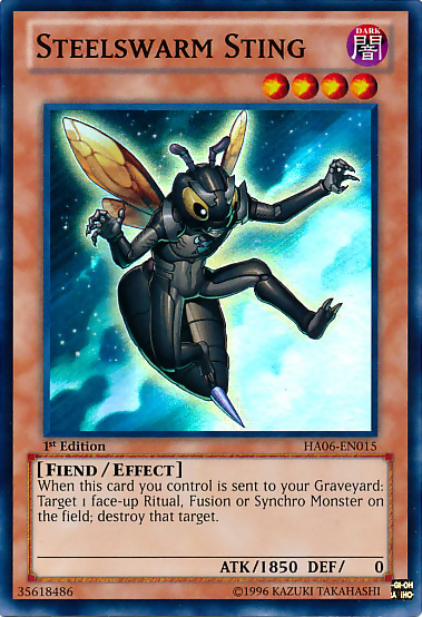 Steelswarm Sting [HA06-EN015] Super Rare | Galactic Gamez