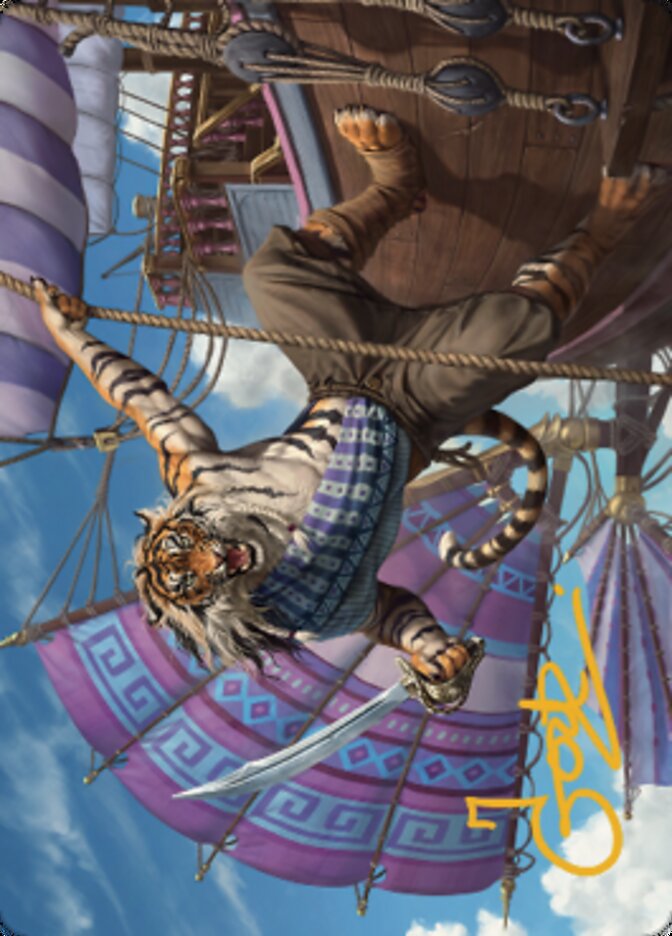 Jedit Ojanen, Mercenary Art Card (Gold-Stamped Signature) [Dominaria United Art Series] | Galactic Gamez