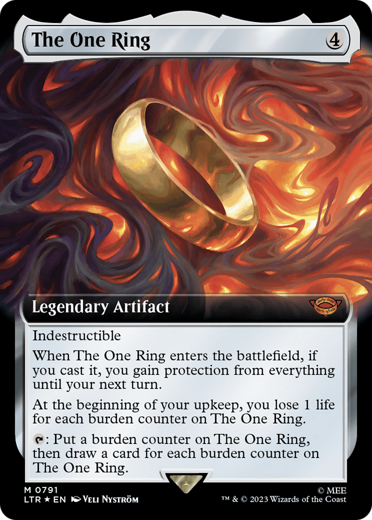 The One Ring (Extended Art) (Surge Foil) [The Lord of the Rings: Tales of Middle-Earth] | Galactic Gamez