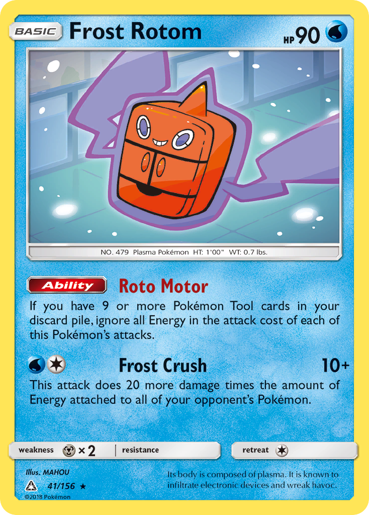 Frost Rotom (41/156) [Sun & Moon: Ultra Prism] | Galactic Gamez