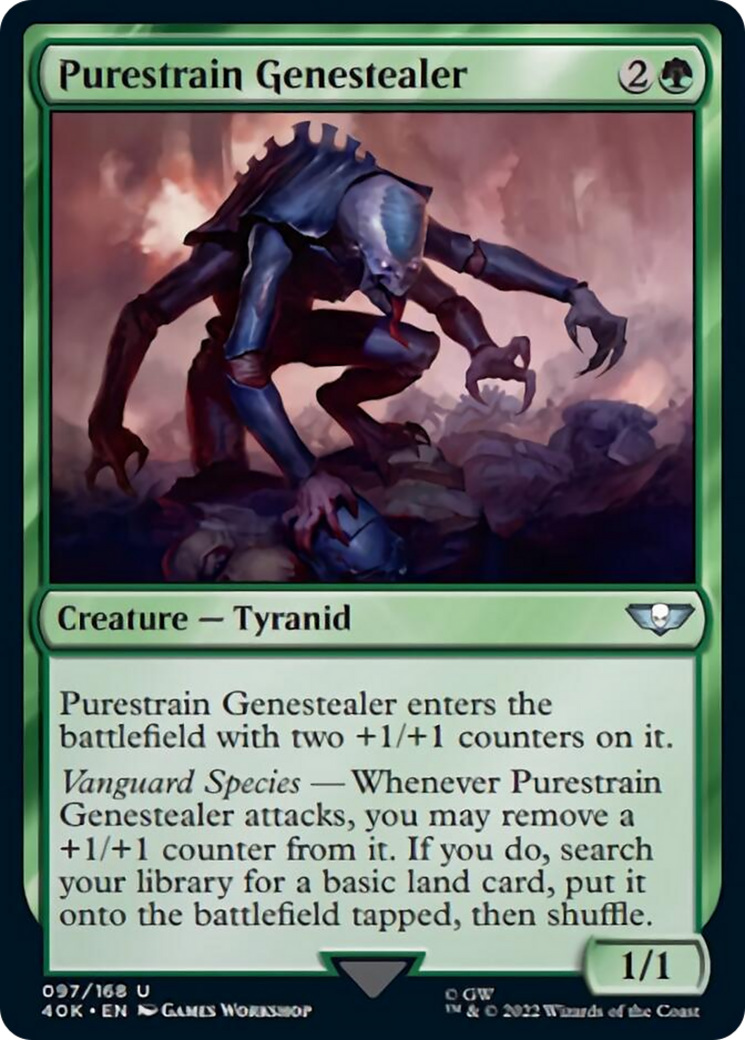 Purestrain Genestealer (Surge Foil) [Universes Beyond: Warhammer 40,000] | Galactic Gamez