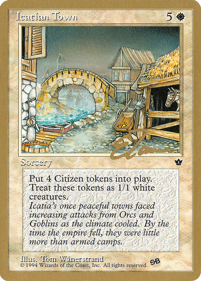 Icatian Town (Eric Tam) (SB) [Pro Tour Collector Set] | Galactic Gamez