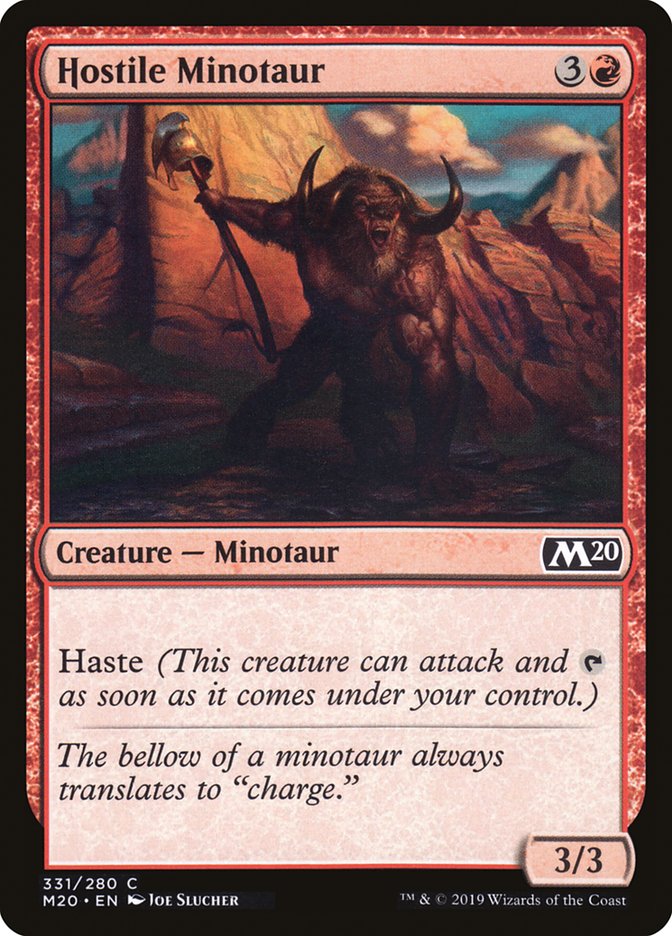 Hostile Minotaur [Core Set 2020] | Galactic Gamez