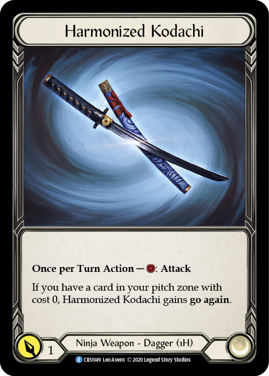 Harmonized Kodachi [CRU049] 1st Edition Cold Foil | Galactic Gamez