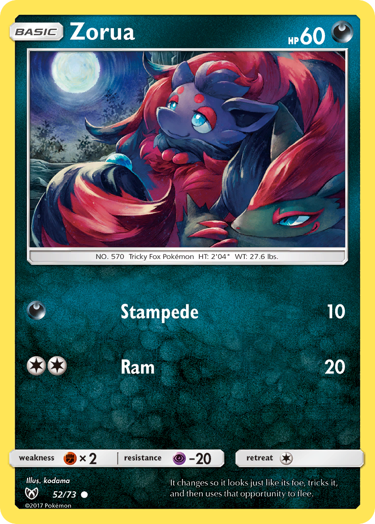 Zorua (52/73) [Sun & Moon: Shining Legends] | Galactic Gamez