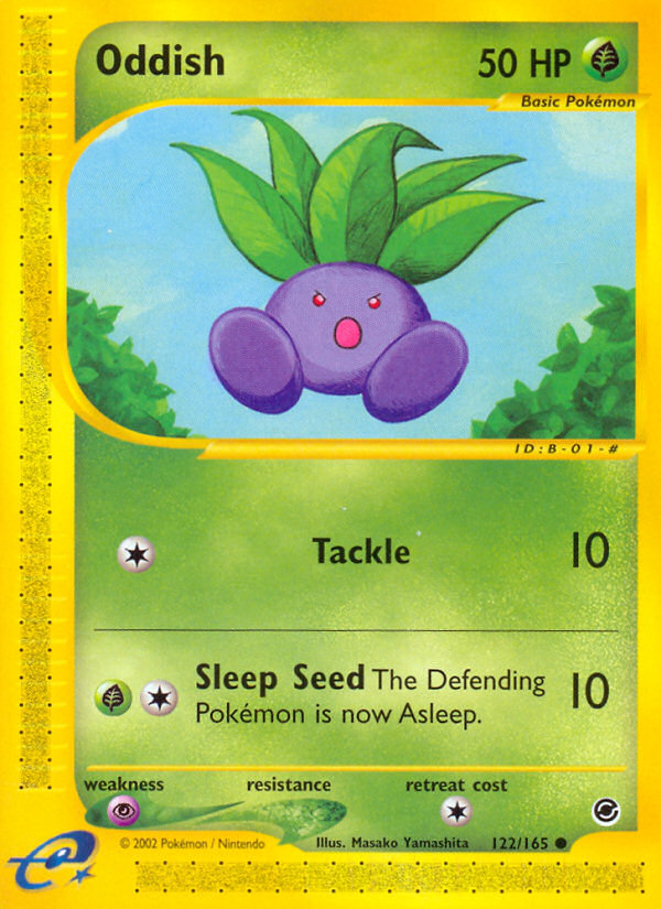 Oddish (122/165) [Expedition: Base Set] | Galactic Gamez