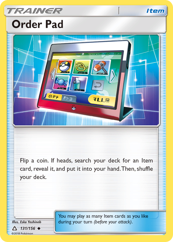 Order Pad (131/156) [Sun & Moon: Ultra Prism] | Galactic Gamez