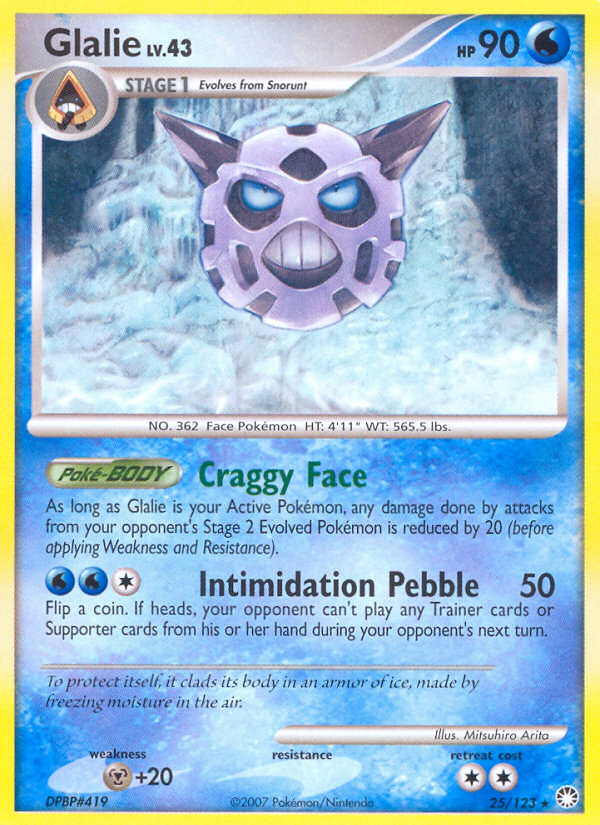 Glalie (25/123) [Diamond & Pearl: Mysterious Treasures] | Galactic Gamez