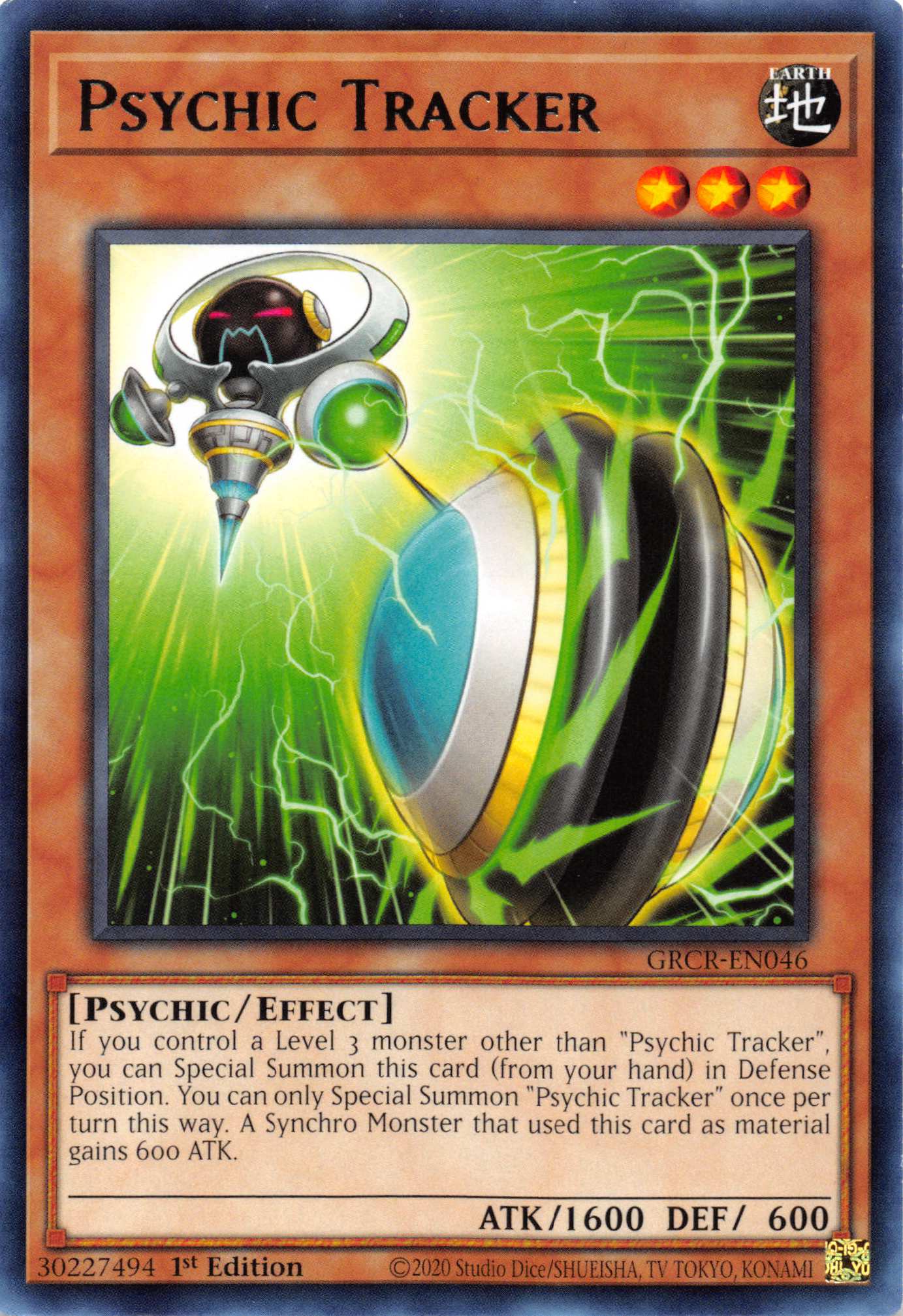 Psychic Tracker [GRCR-EN046] Rare | Galactic Gamez