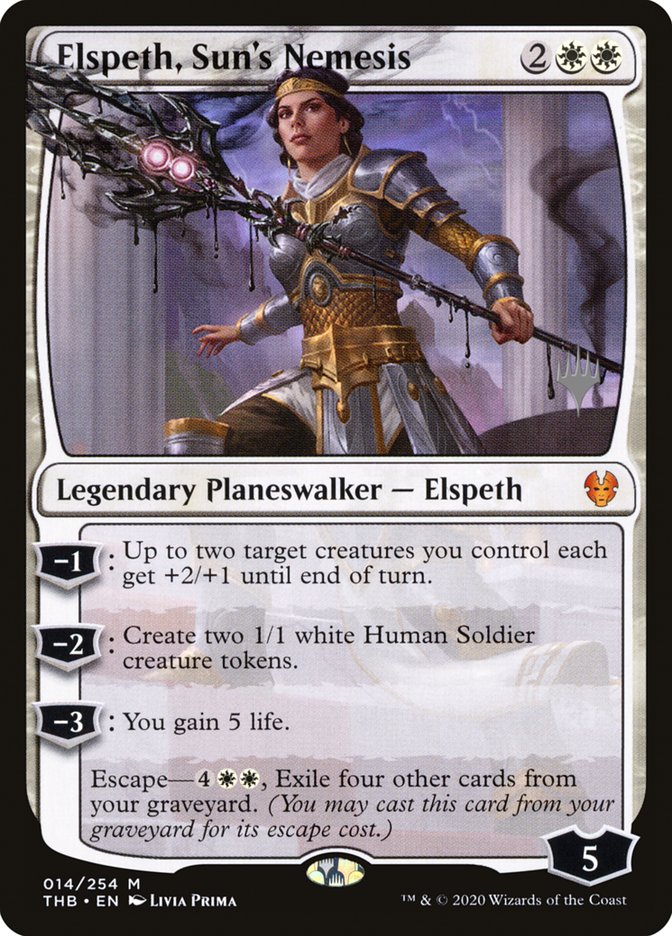 Elspeth, Sun's Nemesis (Promo Pack) [Theros Beyond Death Promos] | Galactic Gamez