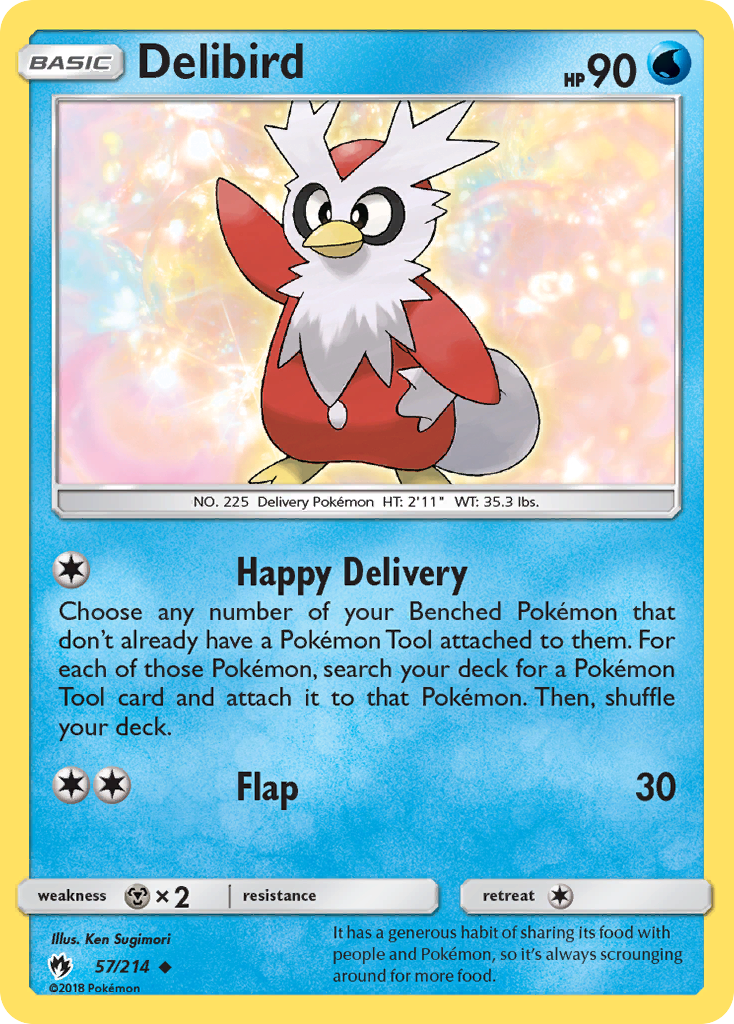 Delibird (57/214) [Sun & Moon: Lost Thunder] | Galactic Gamez