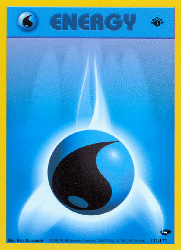 Water Energy (132/132) [Gym Challenge 1st Edition] | Galactic Gamez