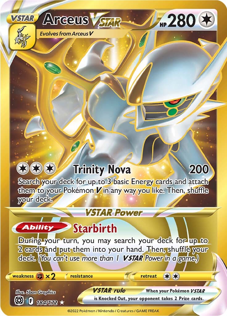 Arceus VSTAR (184/172) [Sword & Shield: Brilliant Stars] | Galactic Gamez