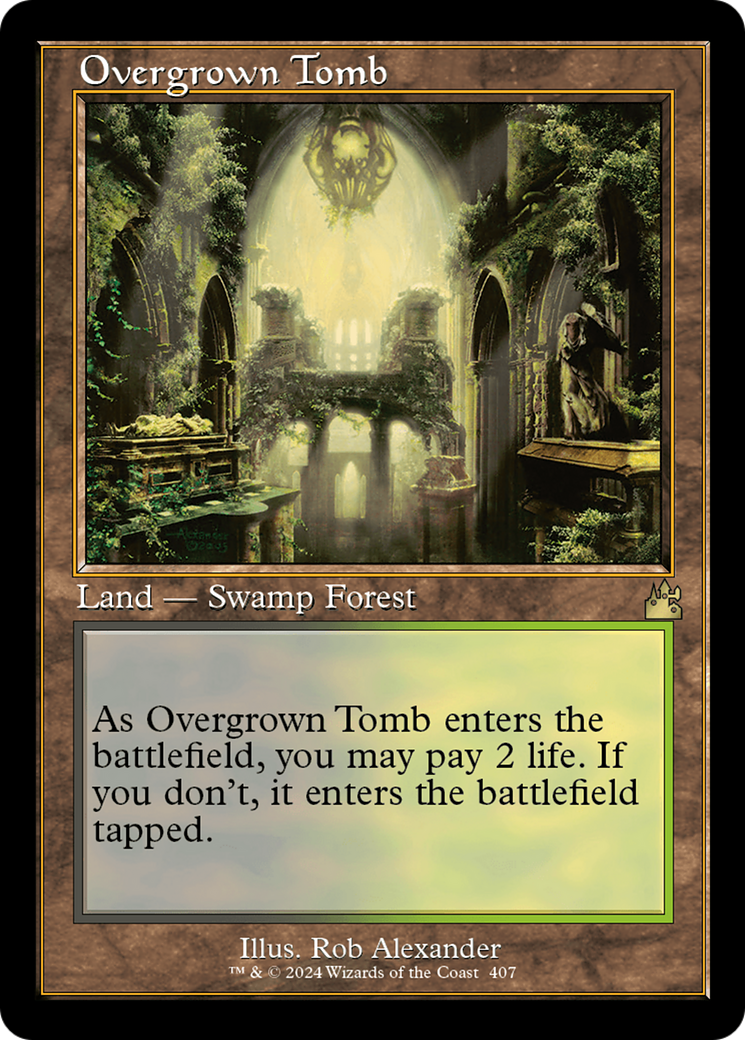 Overgrown Tomb (Retro) [Ravnica Remastered] | Galactic Gamez