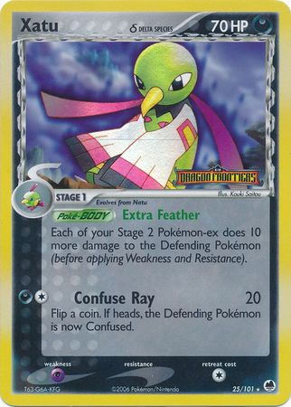 Xatu (25/101) (Delta Species) (Stamped) [EX: Dragon Frontiers] | Galactic Gamez