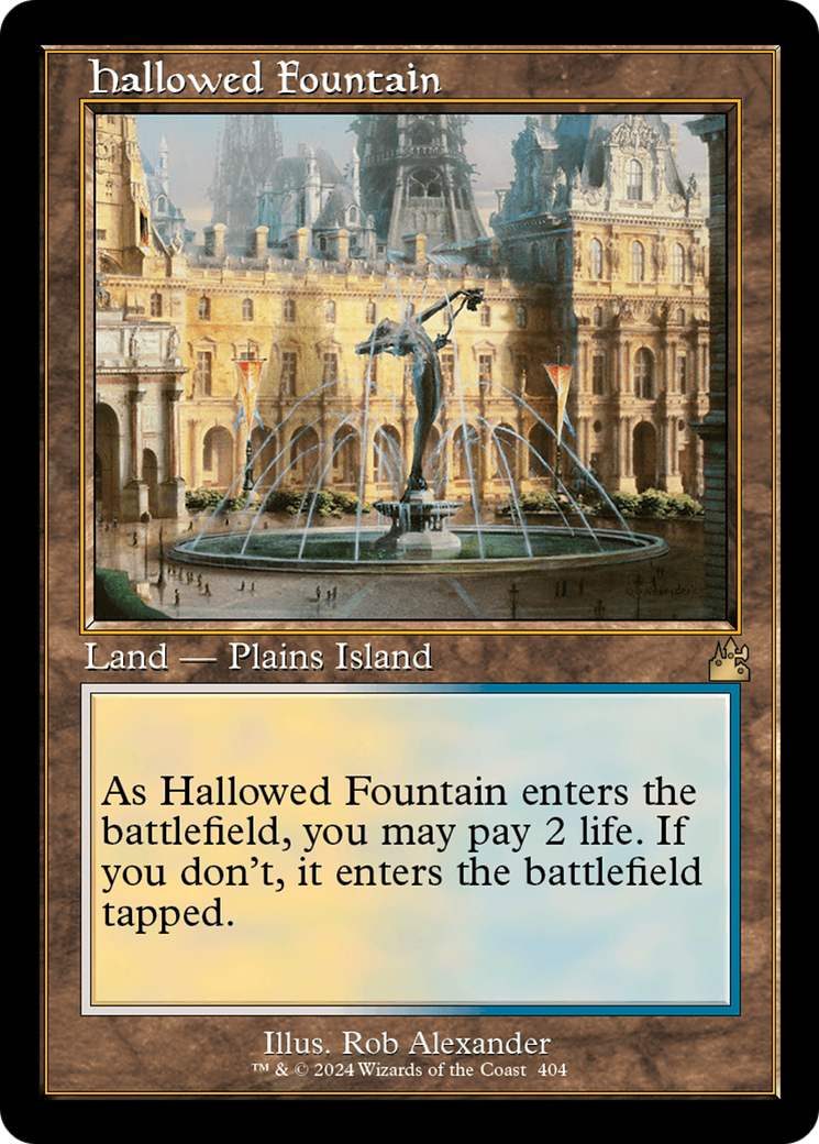 Hallowed Fountain (Retro) [Ravnica Remastered] | Galactic Gamez