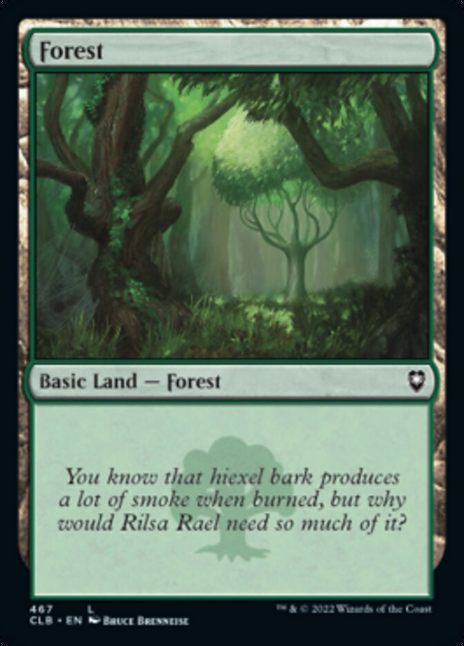 Forest (467) [Commander Legends: Battle for Baldur's Gate] | Galactic Gamez