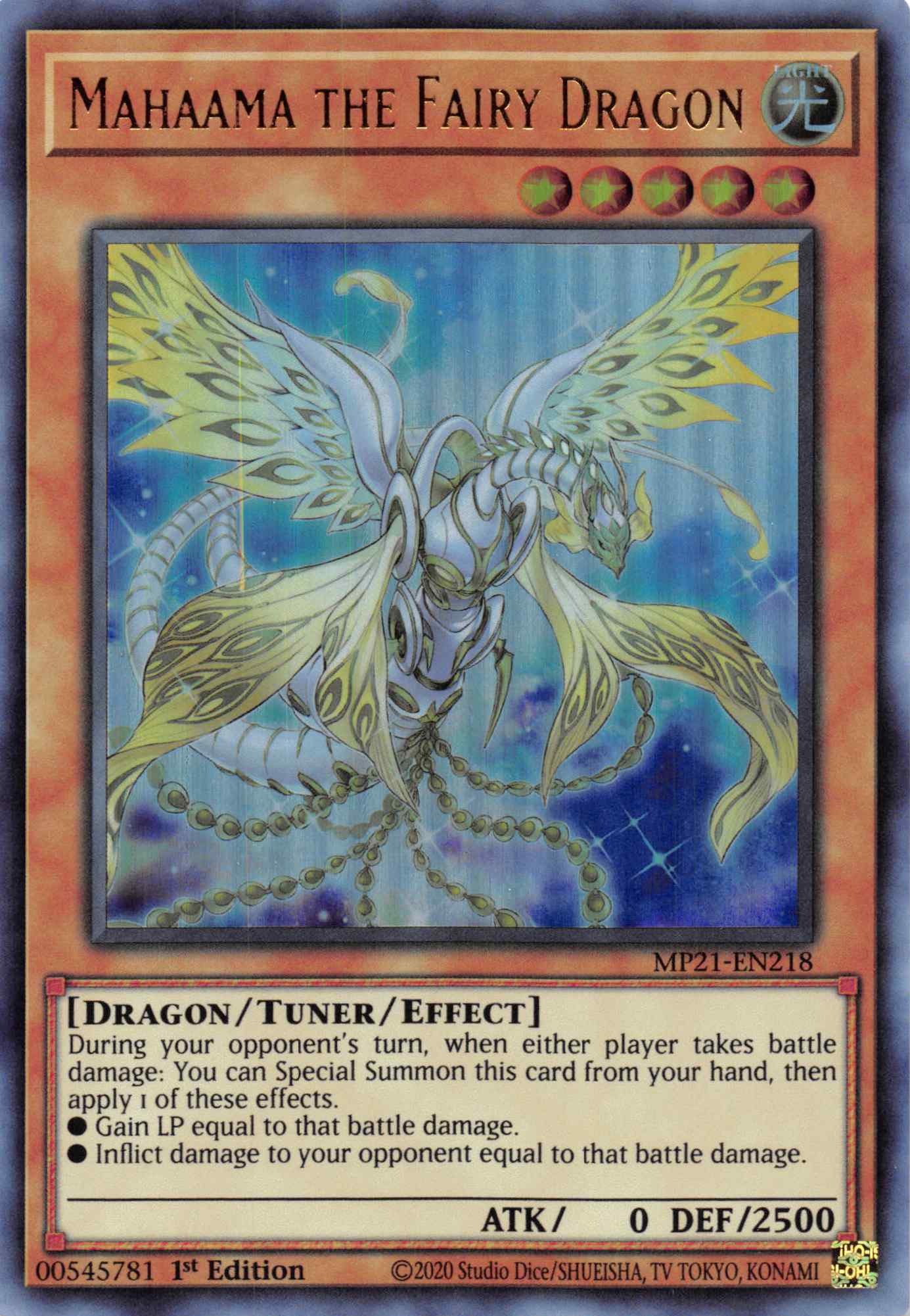 Mahaama the Fairy Dragon [MP21-EN218] Ultra Rare | Galactic Gamez