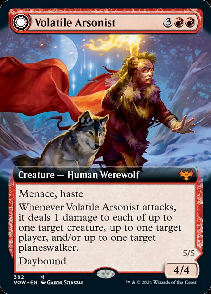 Volatile Arsonist // Dire-Strain Anarchist (Extended) [Innistrad: Crimson Vow] | Galactic Gamez