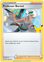 Professor Burnet (SWSH167) (25th Anniversary Stamp) [Sword & Shield: Black Star Promos] | Galactic Gamez