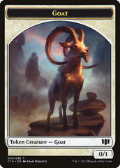 Goblin // Goat Double-sided Token [Commander 2014 Tokens] | Galactic Gamez