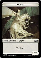 Knight // Food (0013) Double-Sided Token [Wilds of Eldraine Tokens] | Galactic Gamez