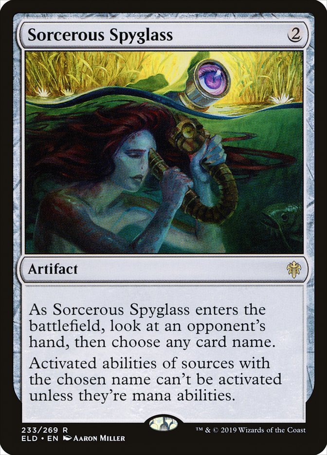 Sorcerous Spyglass [Throne of Eldraine] | Galactic Gamez