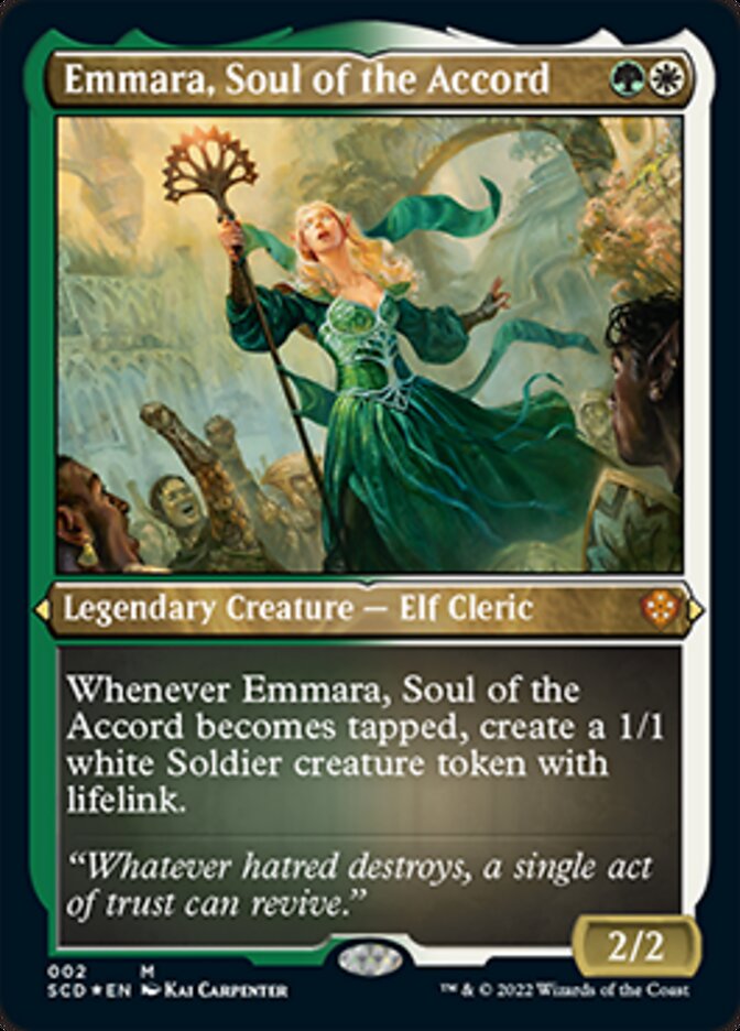 Emmara, Soul of the Accord (Foil Etched) [Starter Commander Decks] | Galactic Gamez