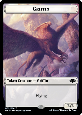 Griffin Token [Dominaria Remastered Tokens] | Galactic Gamez