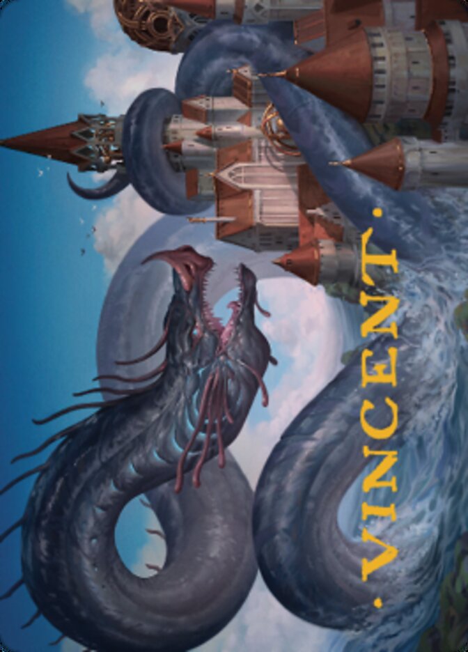 Tolarian Terror Art Card (Gold-Stamped Signature) [Dominaria United Art Series] | Galactic Gamez