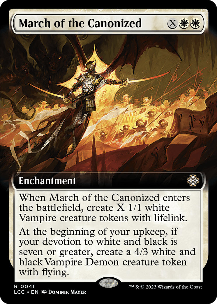 March of the Canonized (Extended Art) [The Lost Caverns of Ixalan Commander] | Galactic Gamez