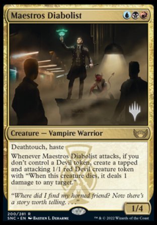 Maestros Diabolist (Promo Pack) [Streets of New Capenna Promos] | Galactic Gamez