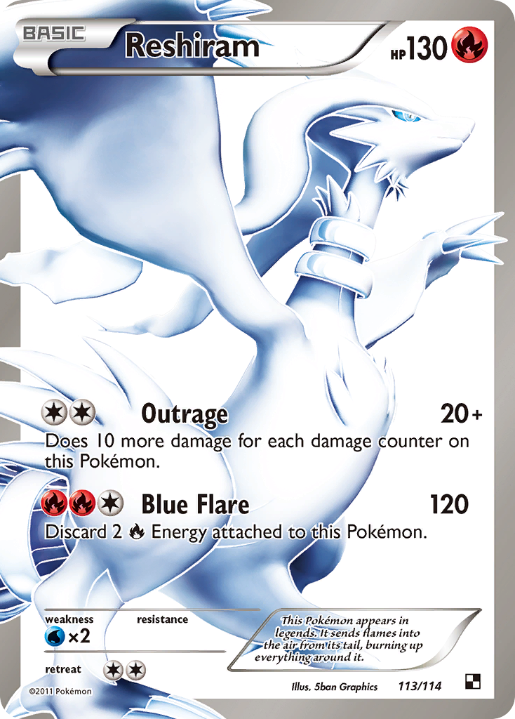 Reshiram (113/114) [Black & White: Base Set] | Galactic Gamez