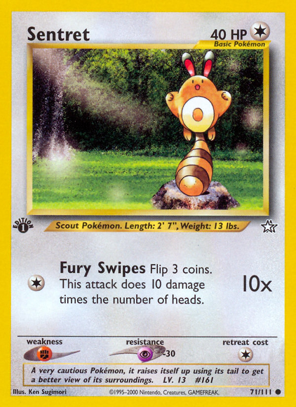 Sentret (71/111) [Neo Genesis 1st Edition] | Galactic Gamez