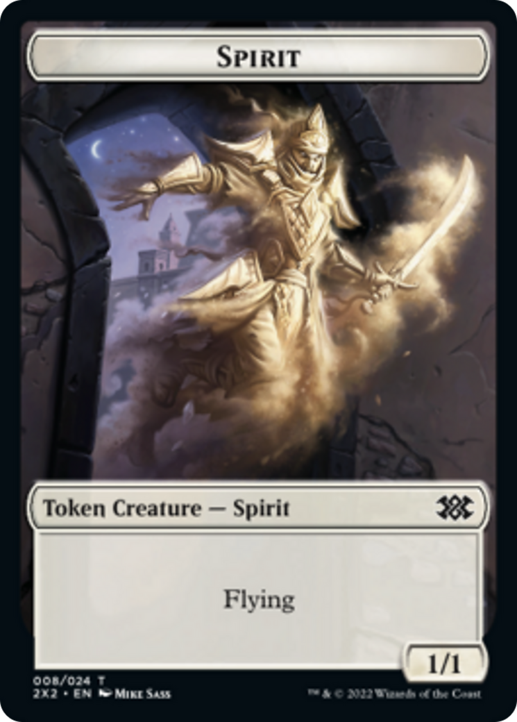 Elemental // Spirit Double-sided Token [Double Masters 2022 Tokens] | Galactic Gamez