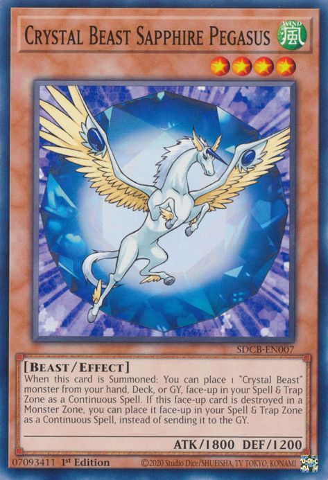 Crystal Beast Sapphire Pegasus [SDCB-EN007] Common | Galactic Gamez