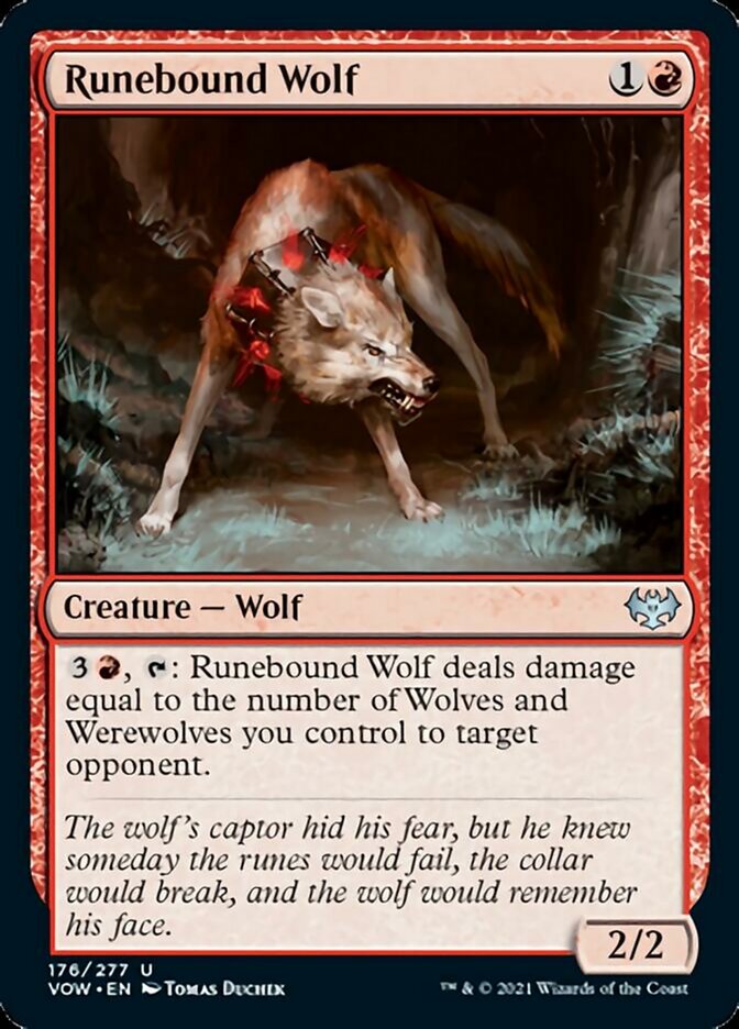 Runebound Wolf [Innistrad: Crimson Vow] | Galactic Gamez