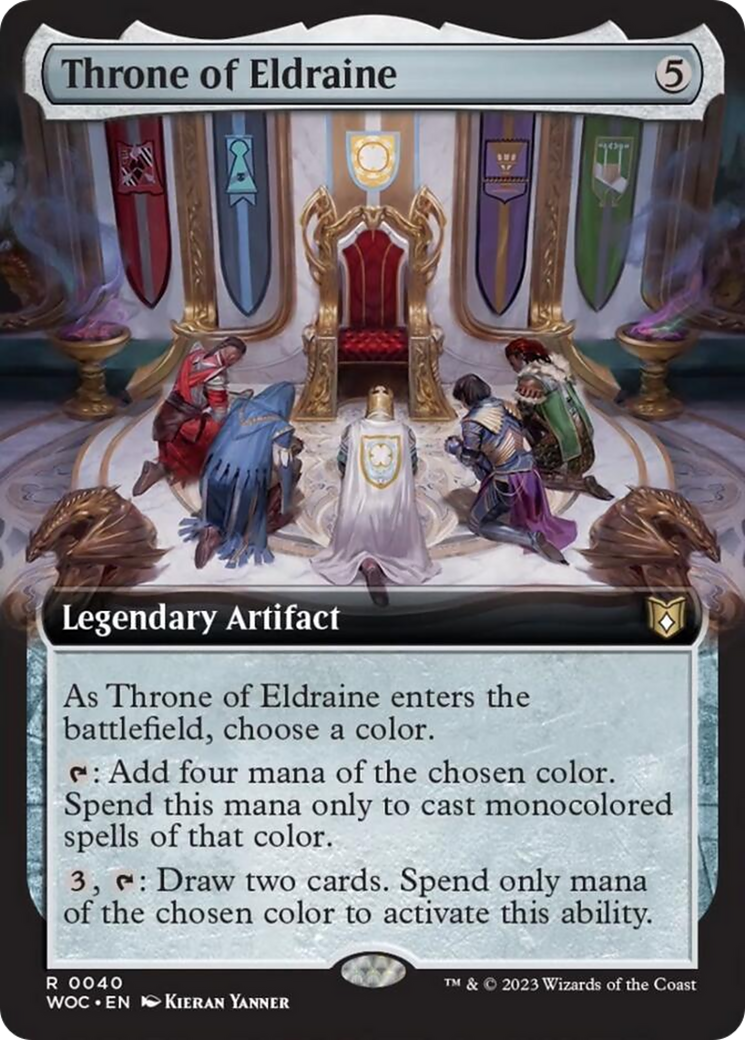 Throne of Eldraine (Extended Art) [Wilds of Eldraine Commander] | Galactic Gamez