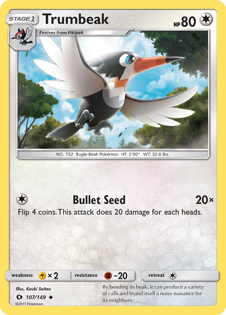 Trumbeak (107/149) [Sun & Moon: Base Set] | Galactic Gamez