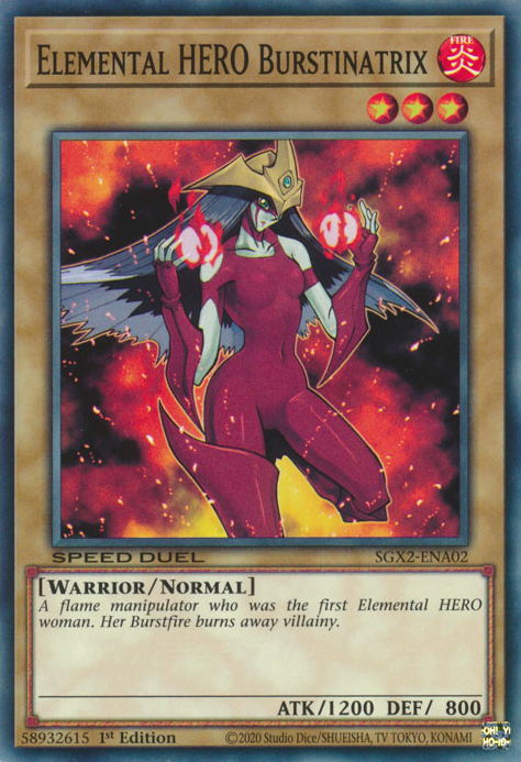 Elemental HERO Burstinatrix [SGX2-ENA02] Common | Galactic Gamez