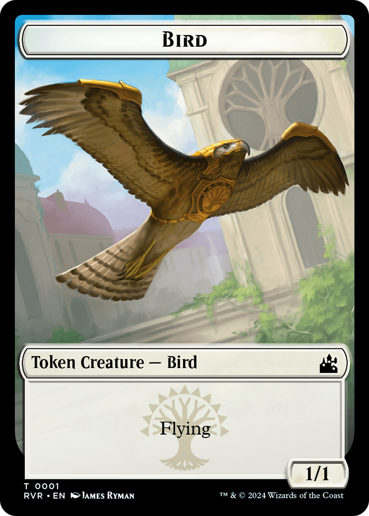 Bird // Rhino Double-Sided Token [Ravnica Remastered Tokens] | Galactic Gamez