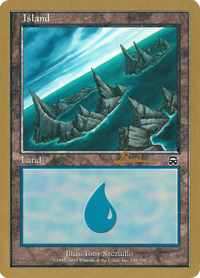 Island (ar338) (Antoine Ruel) [World Championship Decks 2001] | Galactic Gamez