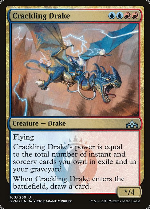 Crackling Drake [Guilds of Ravnica] | Galactic Gamez