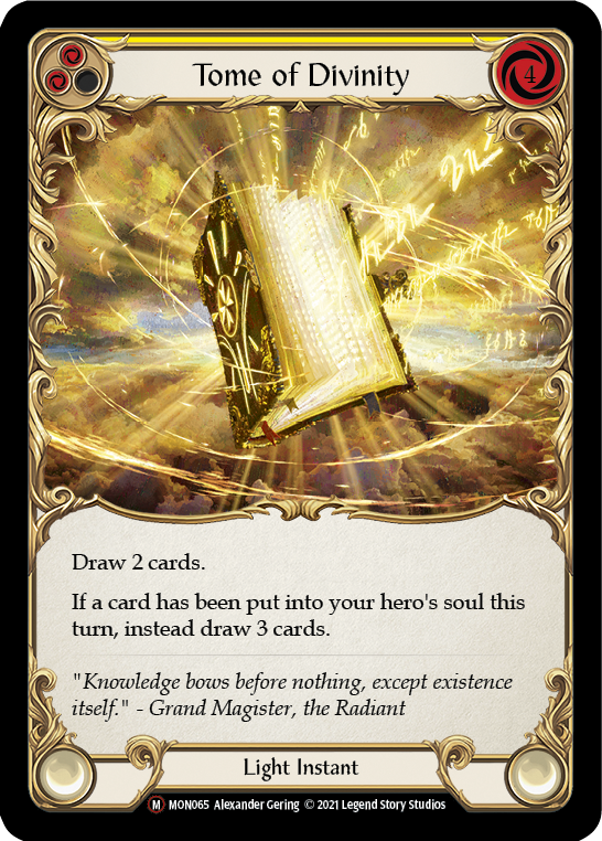 Tome of Divinity (Rainbow Foil) [U-MON065-RF] Unlimited Edition Rainbow Foil | Galactic Gamez