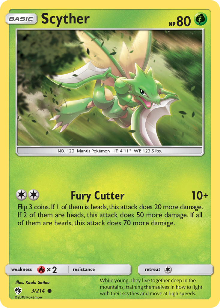 Scyther (3/214) [Sun & Moon: Lost Thunder] | Galactic Gamez