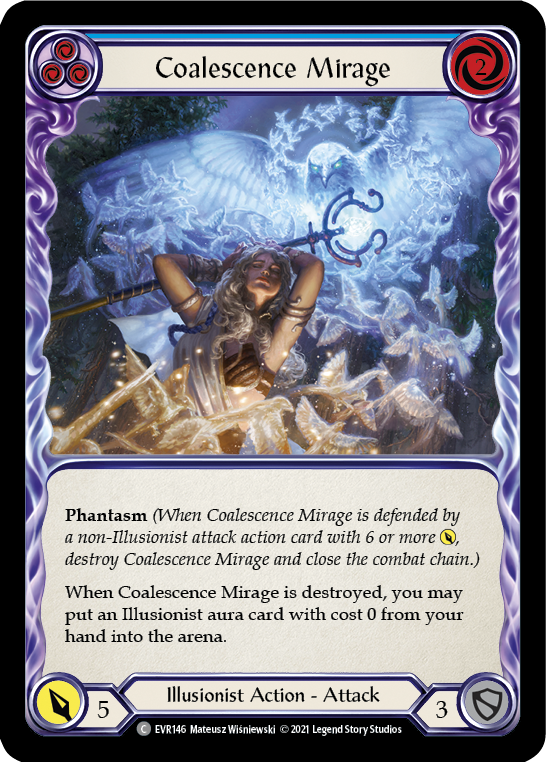 Coalescence Mirage (Blue) [EVR146] (Everfest)  1st Edition Rainbow Foil | Galactic Gamez