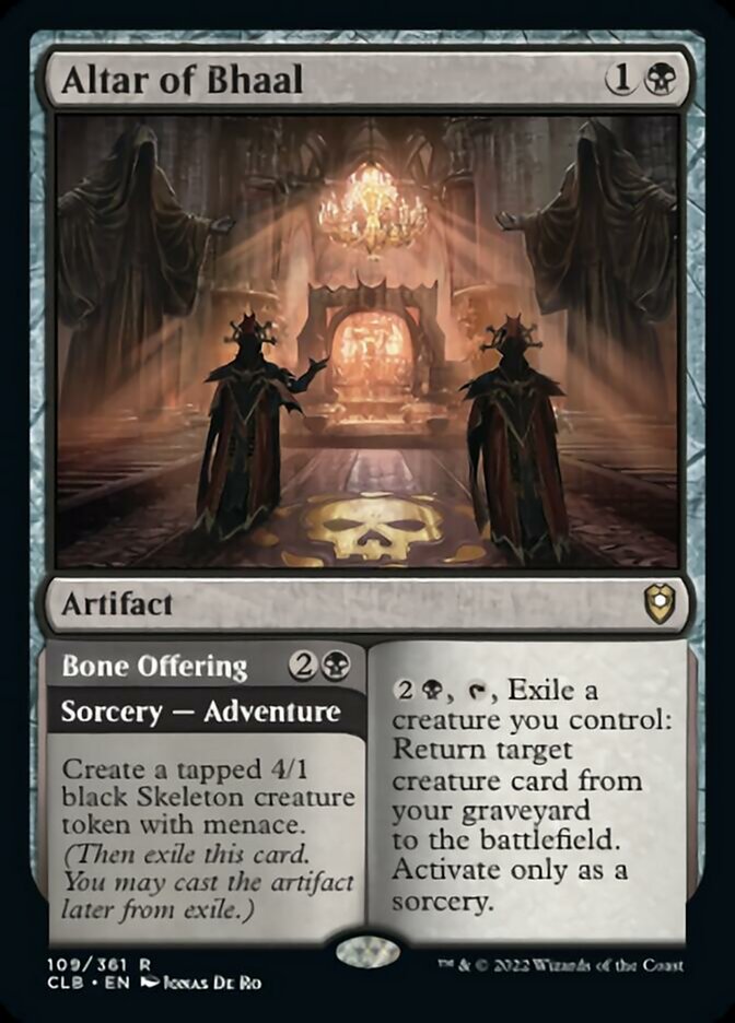 Altar of Bhaal // Bone Offering [Commander Legends: Battle for Baldur's Gate] | Galactic Gamez