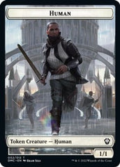 Human // Snake Double-sided Token [Dominaria United Commander Tokens] | Galactic Gamez