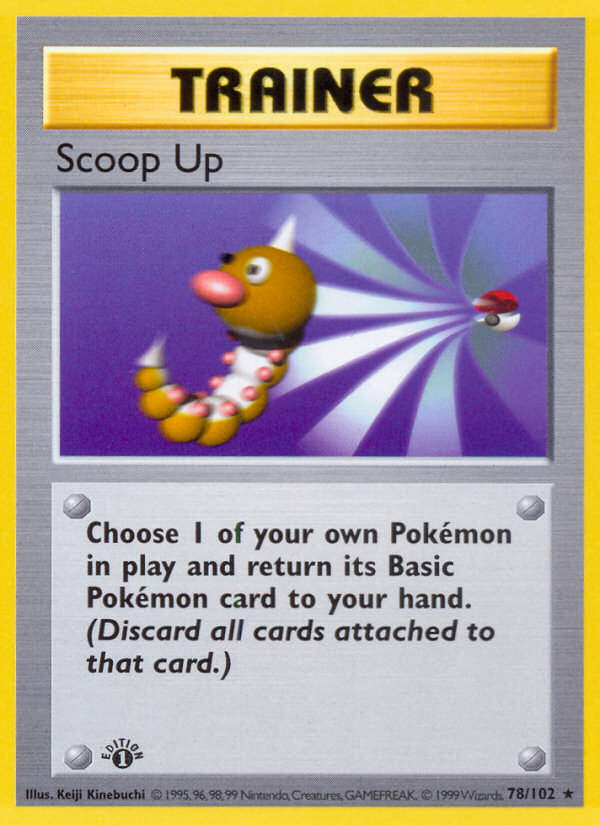 Scoop Up (78/102) (Shadowless) [Base Set 1st Edition] | Galactic Gamez