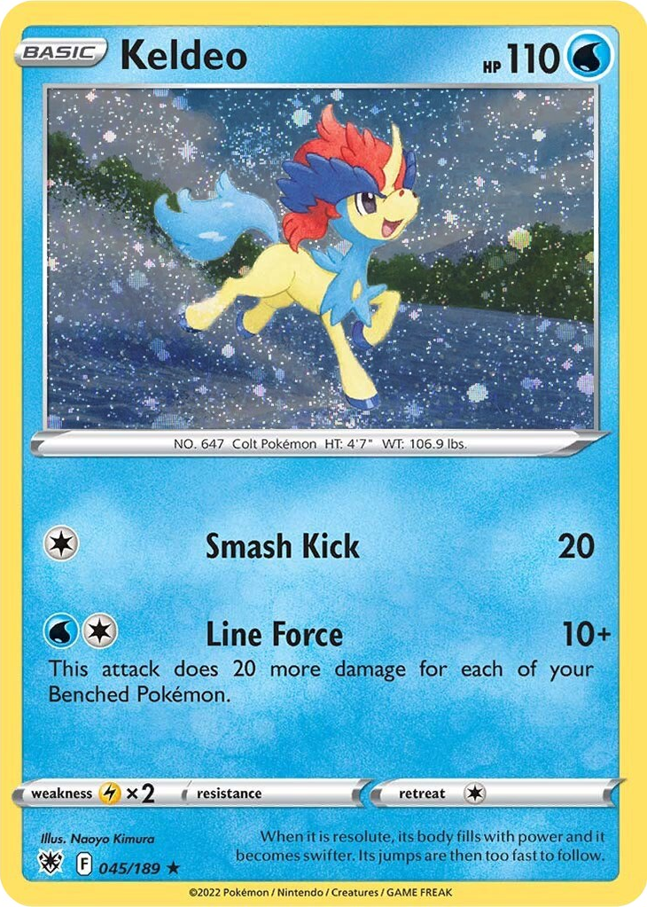 Keldeo (045/189) (Cosmos Holo) [Sword & Shield: Astral Radiance] | Galactic Gamez